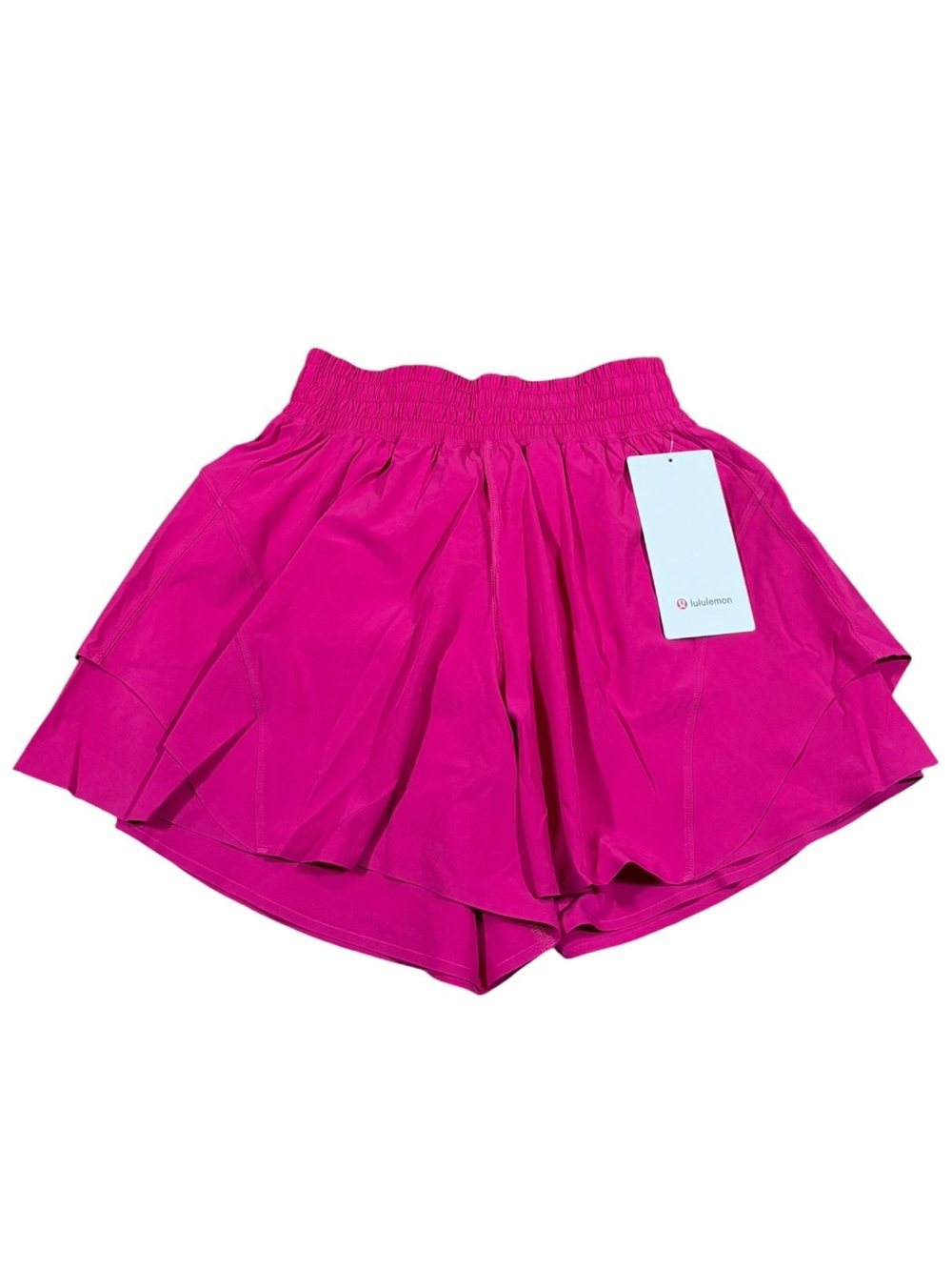NWT Lululemon Shake It Out High-Rise Running Short 4" (Pink Flare) Size XS